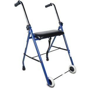 Rollator with Wheels and Folding Seat